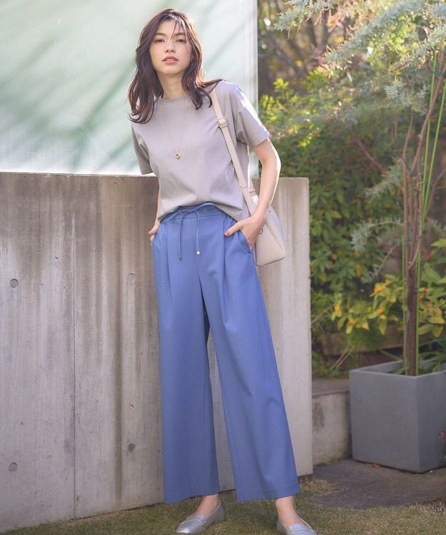 ANY 【11色展開/UVケア/接触冷感】プレミアムベーシック半袖Ｔシャツ ライトグレー