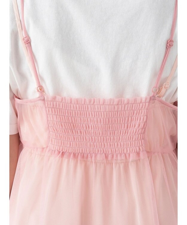 earth music&ecology チュールミニキャミワンピース Pink