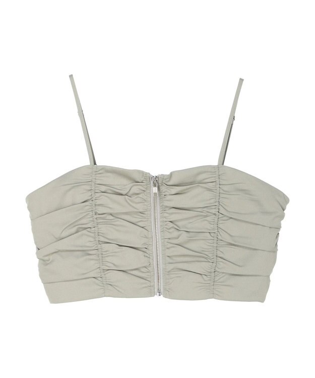 Green Parks ・ＥＬＥＮＣＡＲＥ　ＤＵＥ　シャーリングビスチェ Gray Beige