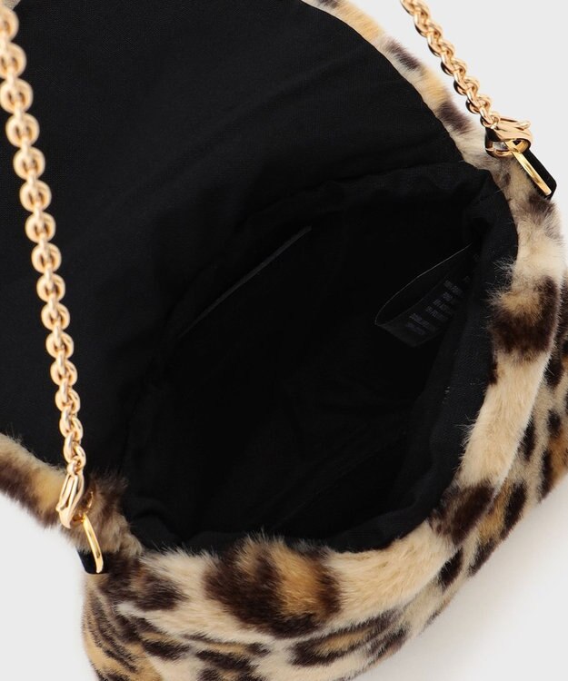 GRACE CONTINENTAL a point etcレオパードミニバッグ ブラウン