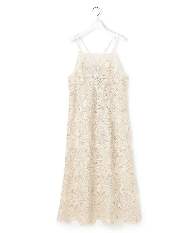 23区 【先行予約】ペイズリーレース キャミソールワンピース ベージュ系