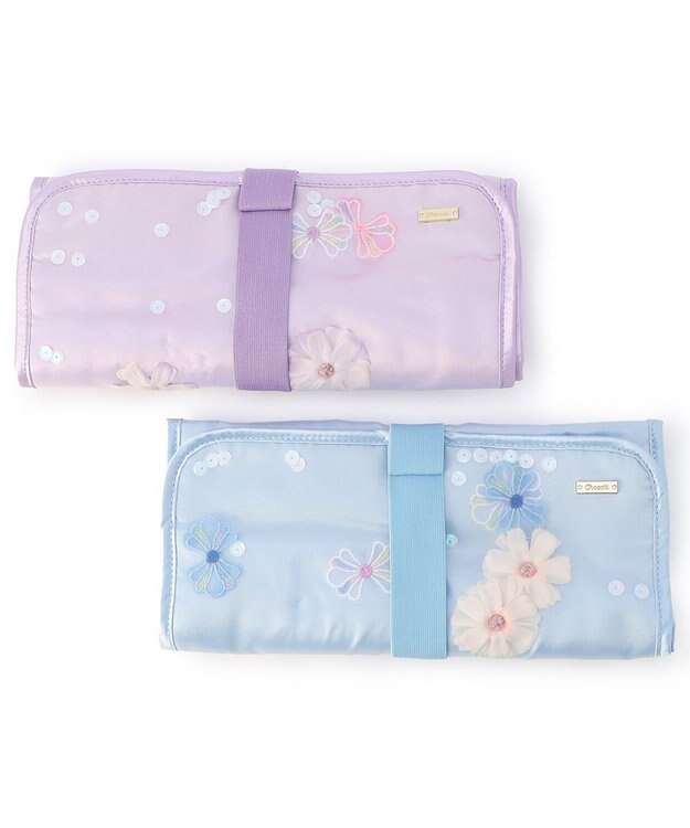 Chacott フラワーリボンロールケース ベビーブルー