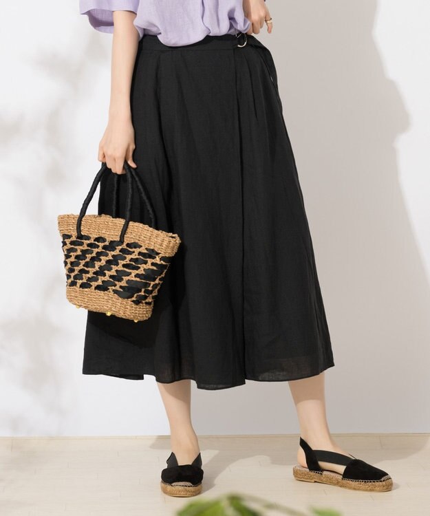 ONWARD Reuse Park 【自由区】スカート春夏 ブラック