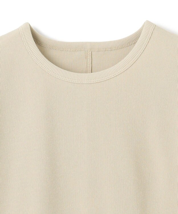 UNFILO テレコ ハーフスリーブTシャツ グレージュ