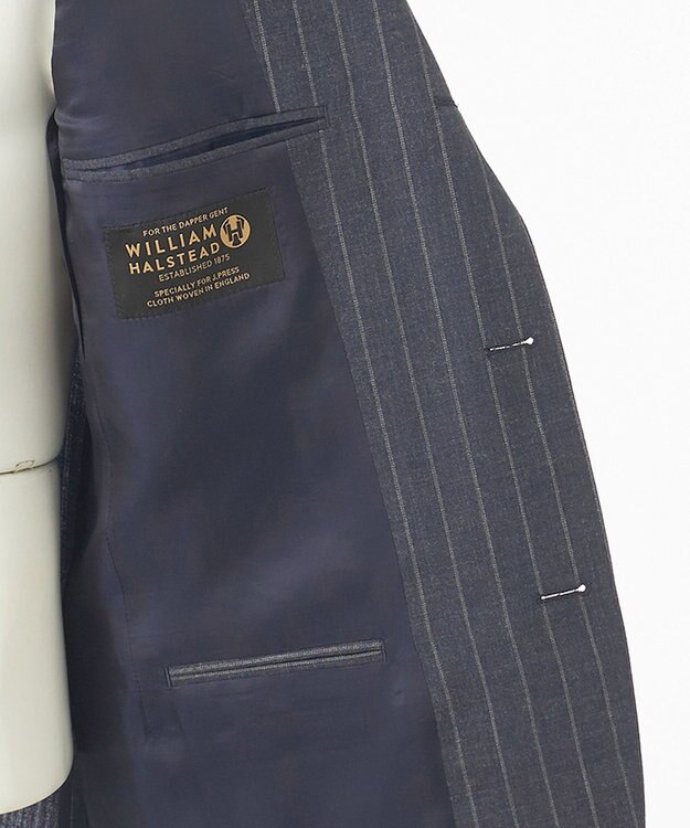 J.PRESS MEN 【WILLIAM HALSTEAD】サヴィルローヤーン カウントストライプ スーツ ダルブルー系2
