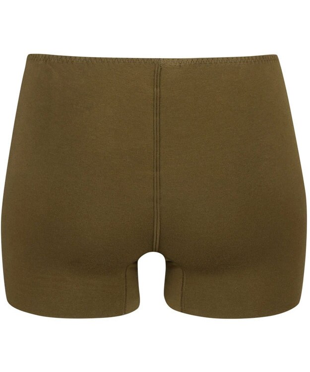 Wing あったかインナーボトム 綿100％(肌側) アウターにひびきにくい 一枚ばき可能 【綿の贅沢 ここちフラット】 1分丈 秋 冬 ER4172 ウイング／ワコール カーキブラウン