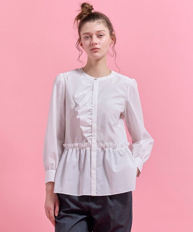 TOCCA 【chayさん着用】ROSY RIPPLE ブラウス アイボリー系