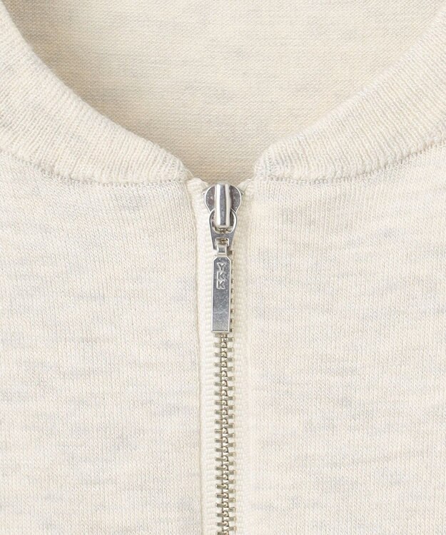 J.PRESS LADIES 【洗える】ラメニット ブルゾン ナチュラル系