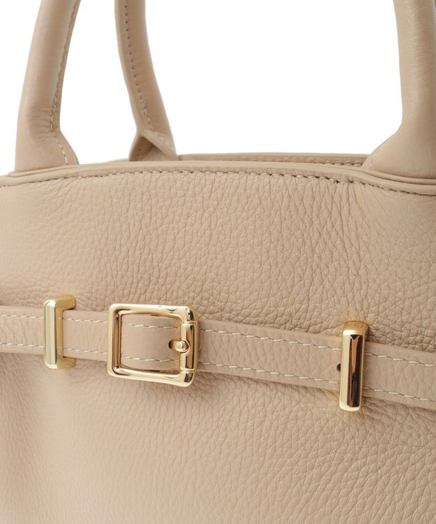 YECCA VECCA 【story.】ベルトハンドバッグ Light Beige