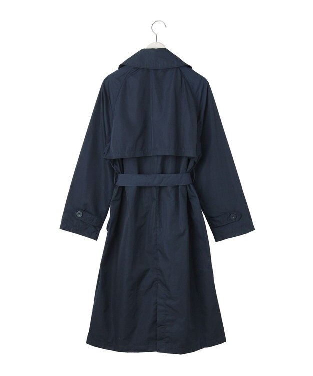 MOONBAT 【撥水】LIGNAGGIO ベルト付トレンチコート ネイビーブルー