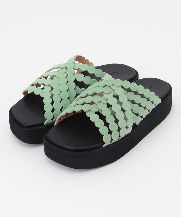 BEIGE， MARY AL TERNA / MOON サンダル Fresh Green