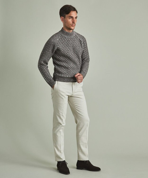 GOTAIRIKU コットンカルゼ　トラウザーズ アイボリー系