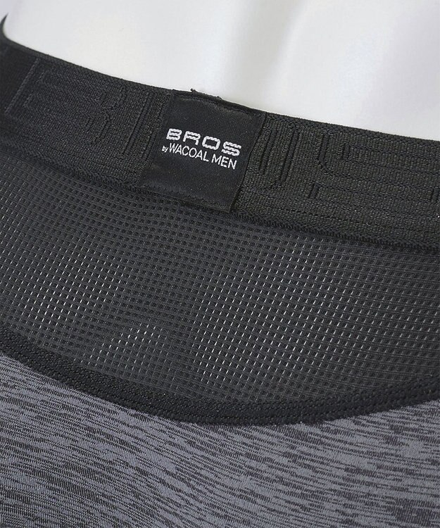 WACOAL MEN ボクサーパンツ　風が通ってムレ軽減。　ダブルエアスルータイプ　吸汗速乾　ショート丈　前閉じ　/ブロス　GT3360 ブラック