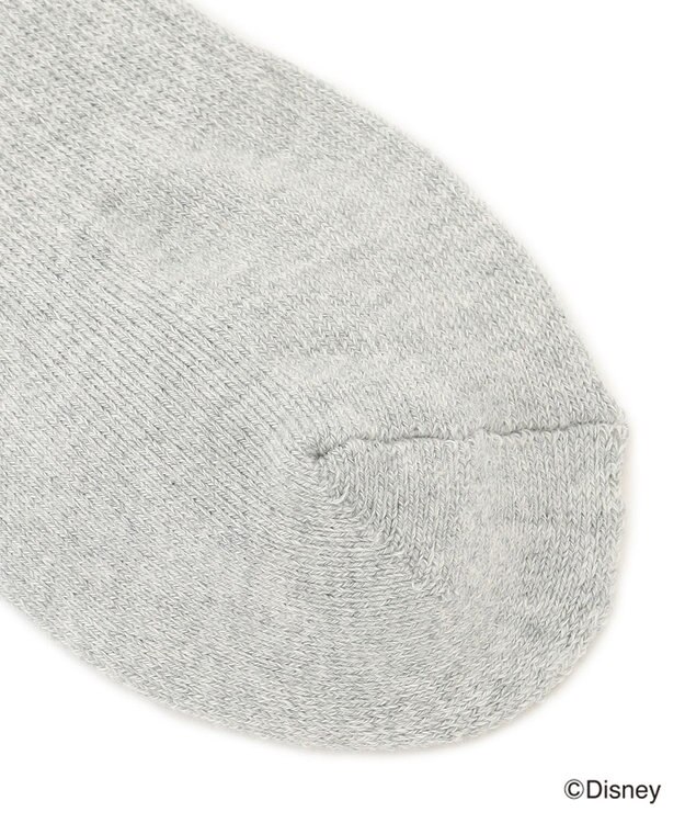 J.PRESS MEN 【DISNEY COLLECTION】ワンポイント ソックス / ミッキーマウス ライトグレー系