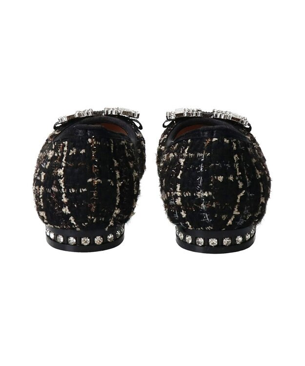 Bridget Birkin 【Bridget Birkin】スクエアビジューフラットシューズ マルチ雑材