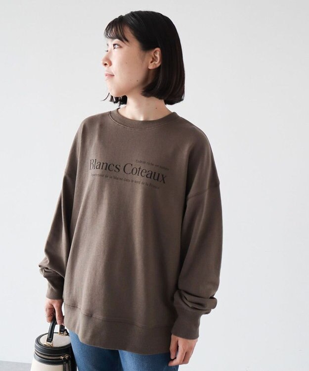 Green Parks アソートロゴミニ裏毛プルオーバー Khaki