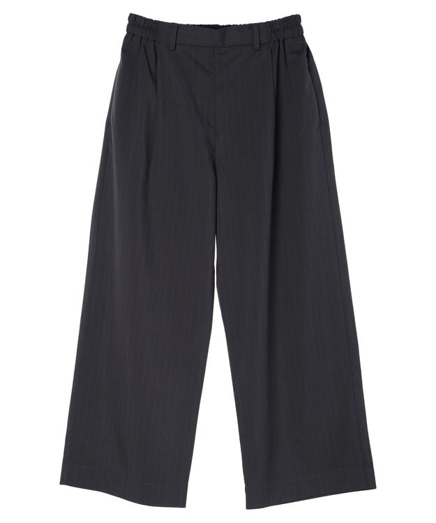 CRAFT STANDARD BOUTIQUE イージーケアピンストライプテーパードパンツ Stripe Gray