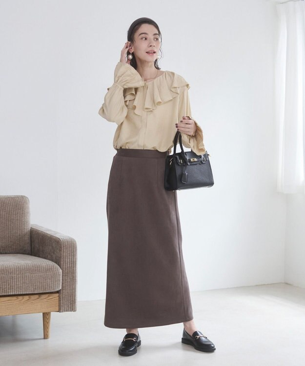 WEGO 【ANGIE VINTAGE】ラッフルブラウス ライトベージュ