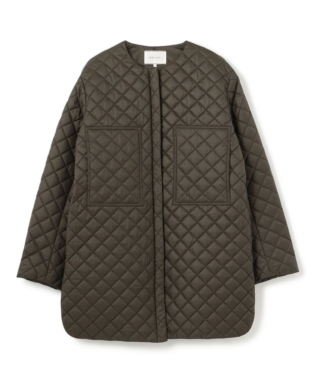 BEIGE， 【WEB限定・洗える】COINTET / 中綿キルティングコート Kahki