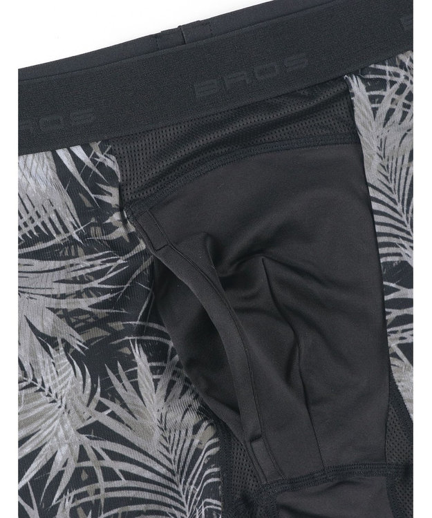 WACOAL MEN ボクサーパンツ【CROSSWALKER】はいて歩いてカロリー消費アップをめざそう！ムレ軽減設計 前開き スパッツ ロング丈 GX6007 /ブロス バイ ワコールメン ダークブラウン