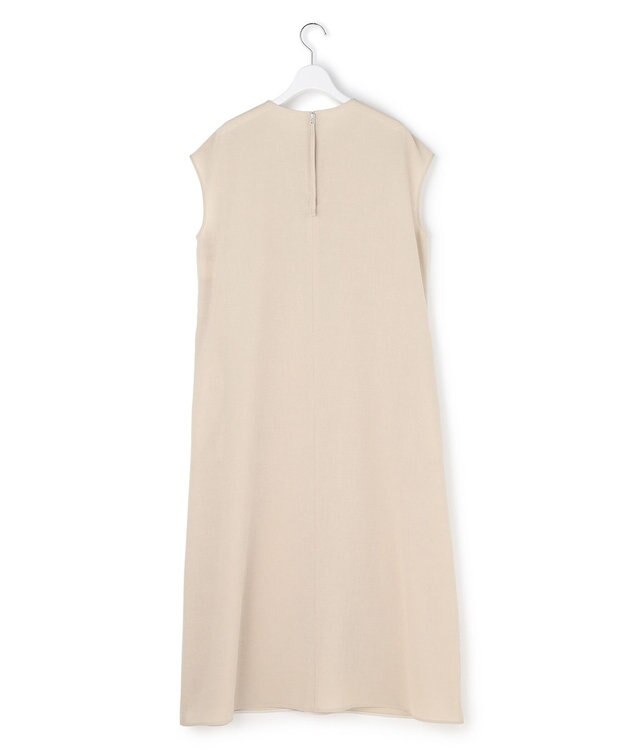 ICB L 【先行予約】 ドライアセテートスラブ フレンチスリーブワンピース サンドベージュ