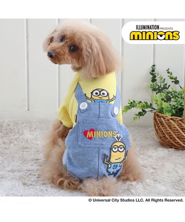 PET PARADISE ミニオン パンツ つなぎ 【小型犬】 デニム風 黄