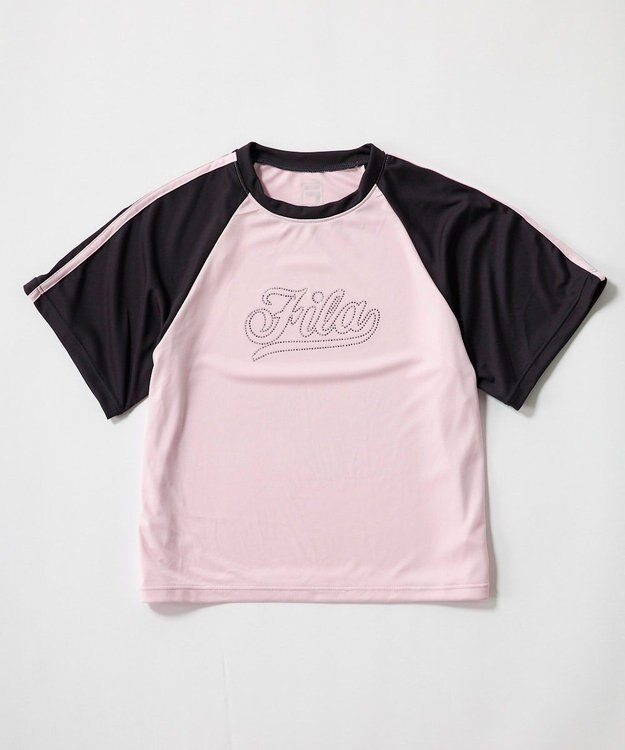 OP／FILA 【FILA】ラグランスリーブTシャツ付きセパレート 3点セット水着 ピンク