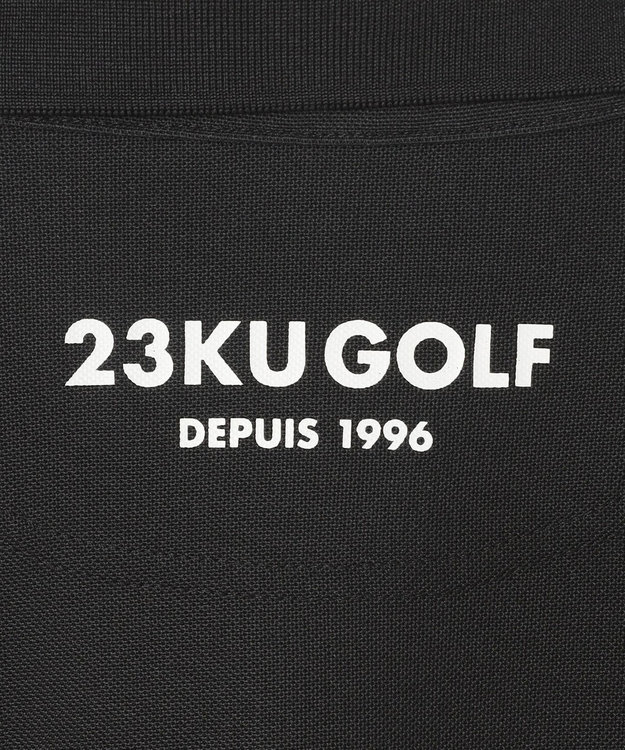 23区GOLF 【WOMEN】『PEANUTS』コラボプリントポロ ブラック系