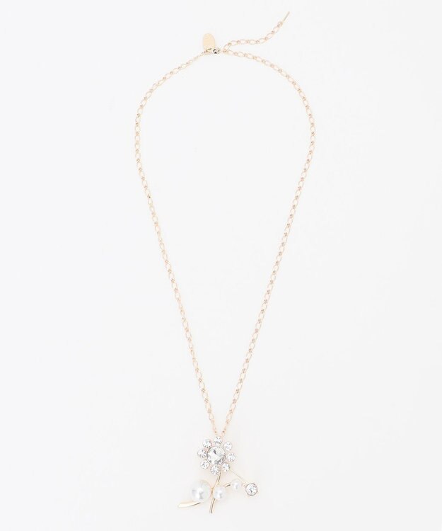 TOCCA DAISY FLOWER BROOCH NECKLACE 2WAY ブローチネックレス ゴールド系