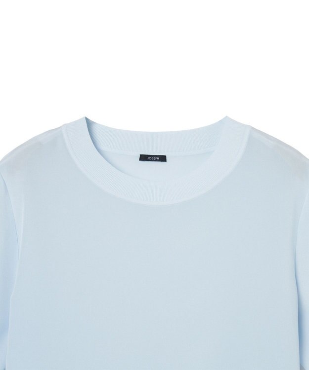 JOSEPH クレープ ド ソワ　ブラウス Oxford blue