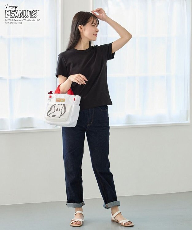 ROOTOTE 8508【ルートート】スヌーピー IP.スクエア.バディ.ピーナッツ-1E 01：ホワイト