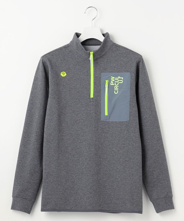 PW CIRCULUS 【MEN】 ハーフジップカットソー グレー系