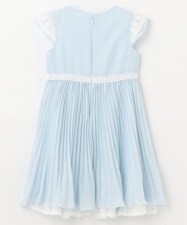 ANY KIDS シフォンプリーツワンピース サックスブルー