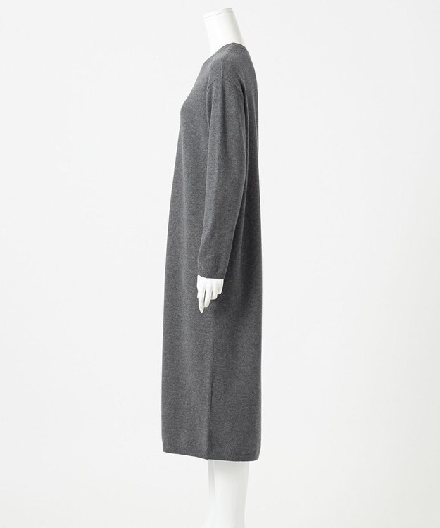 23区 S 【エステータ】マーセライズドウールカシミヤ ニットワンピース グレー系