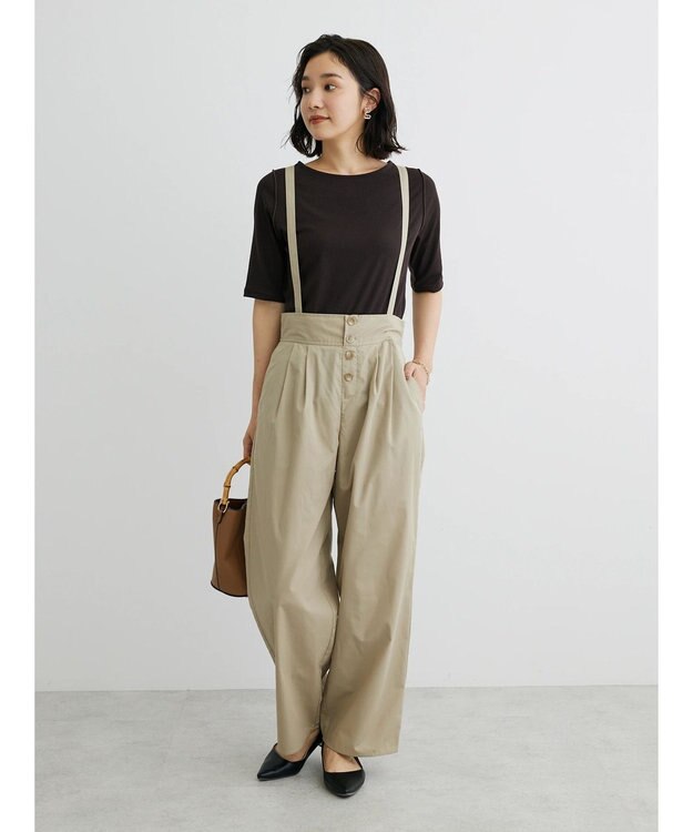 Green Parks サス付きパンツ Beige