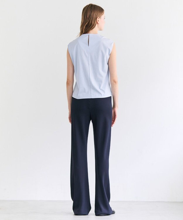 BEIGE， FLEUR / ドレープ イージーワイドパンツ Navy