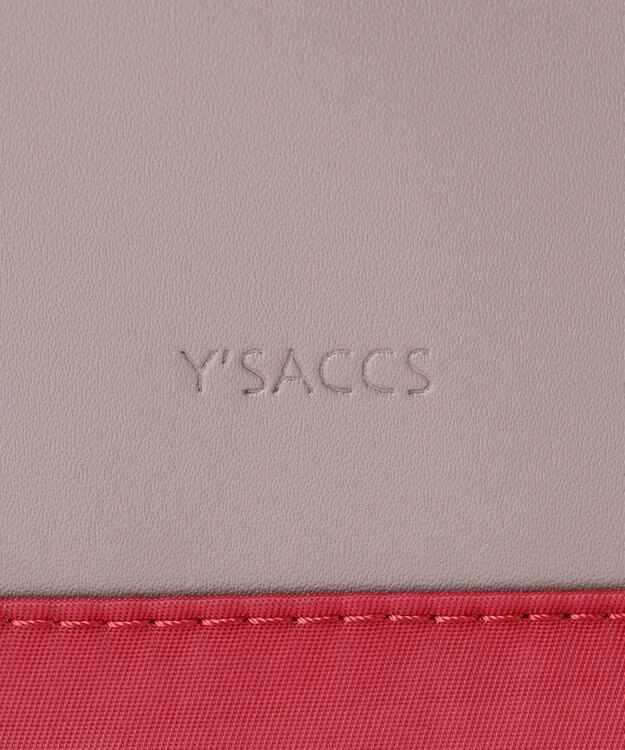 Y'SACCS ナイロン×リサイクルレザー　コンビマルチリュック ワイン