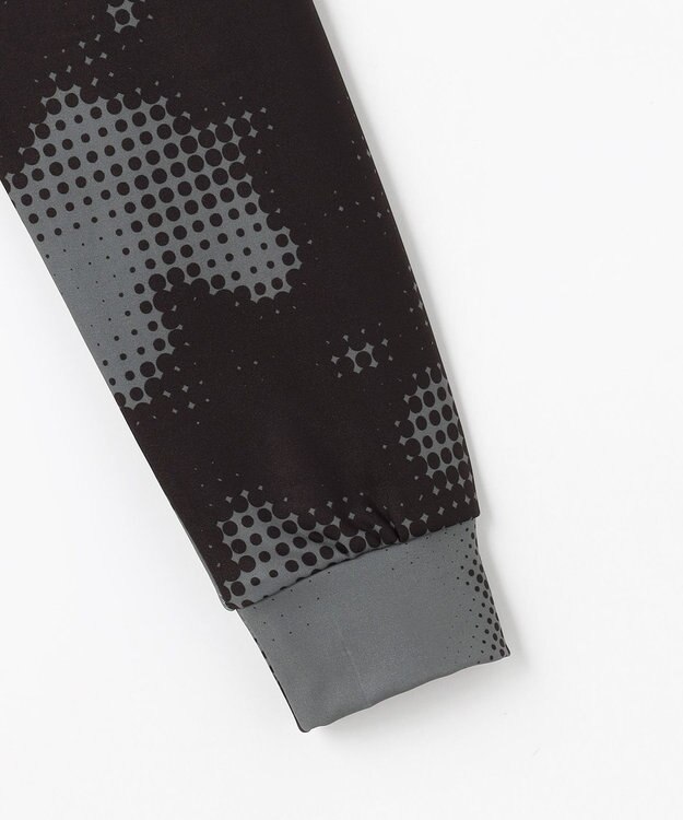 PW CIRCULUS 【裏起毛であたたか】【WOMEN】Dot camouflage ロングスリーブモックネックT  ゴルフウェア レディース ブラック系5