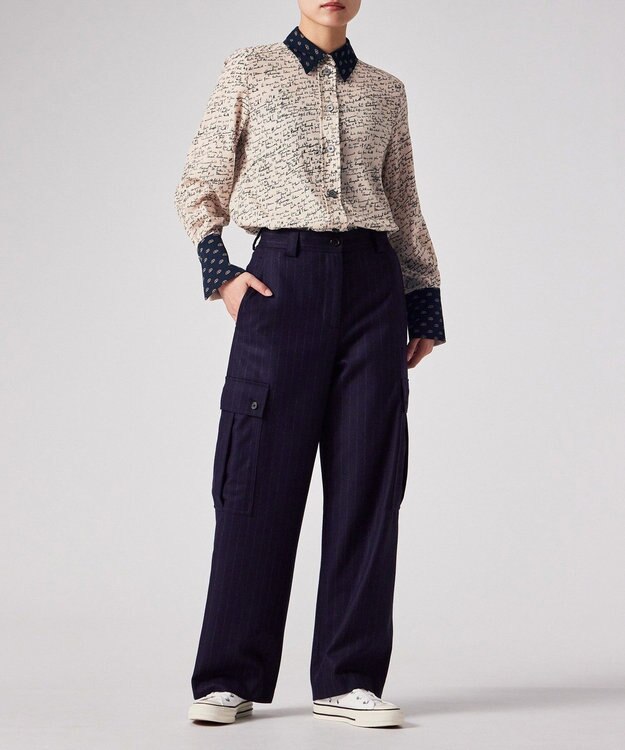 Paul Smith Slide Notes ブロッキング シャツ アイボリー