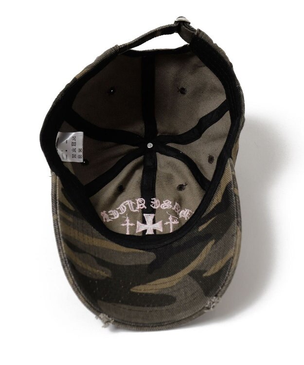WEGO クロス刺繍カモフラキャップ 柄3