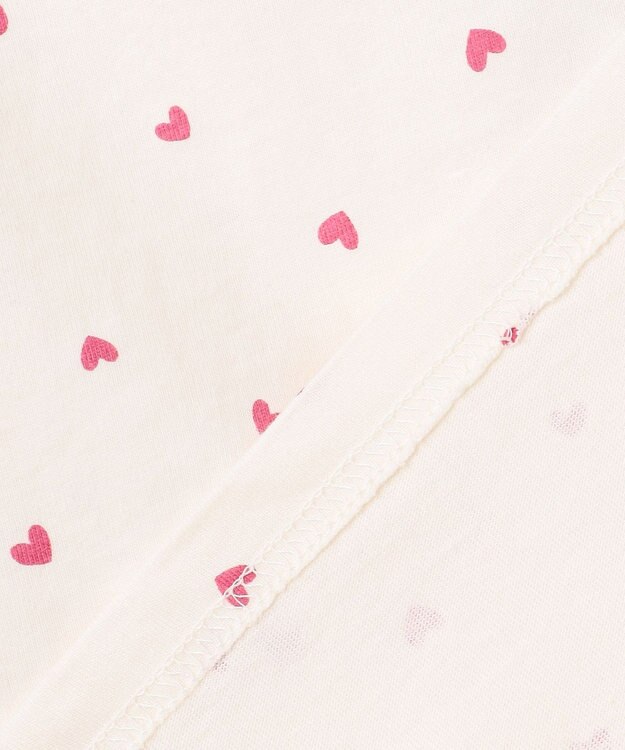 ANY KIDS 【一部店舗/WEB限定】【綿100%】プリント 長袖Tシャツ エクリュ×ハート