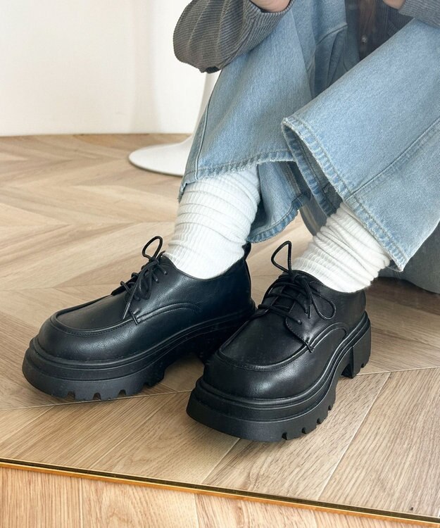 WEGO レースアップシューズ ブラック