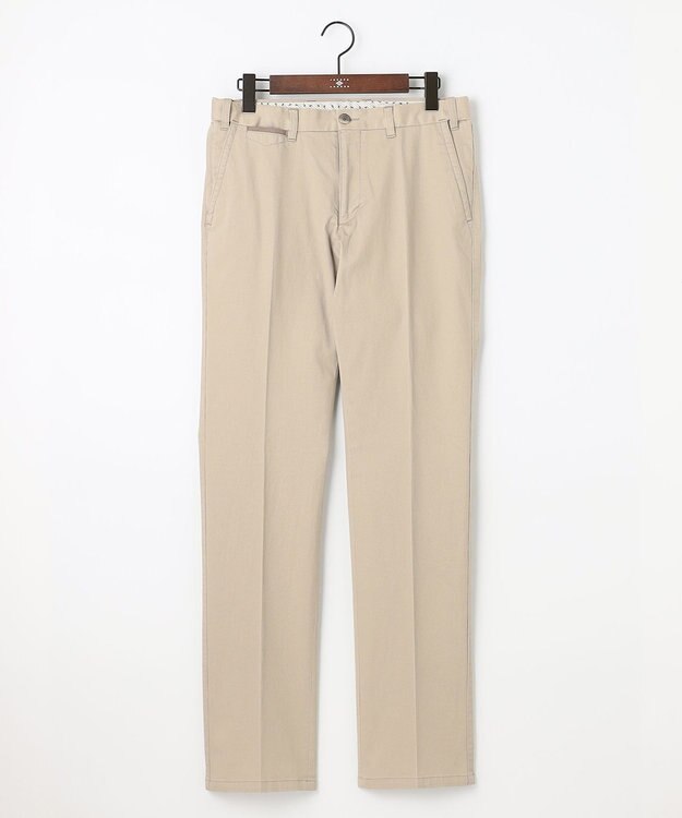 JOSEPH ABBOUD 【カラー豊富】人気！ウエストも伸びる！ オーガニックストレッチパンツ ベージュ系