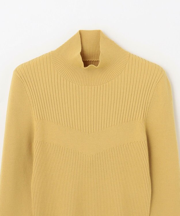 GRACE CONTINENTAL ビジューリブニットトップ イエロー