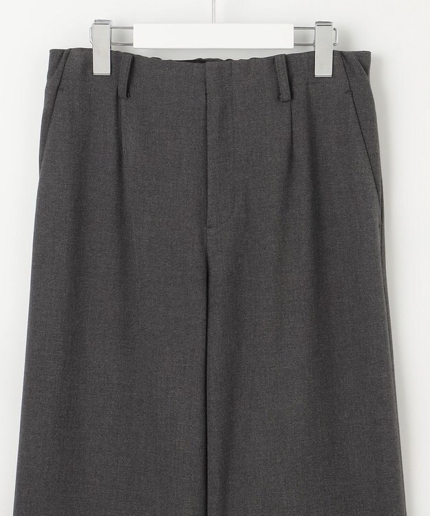J.PRESS LADIES 【洗える】SOFTサーモ セミワイド パンツ チャコール系