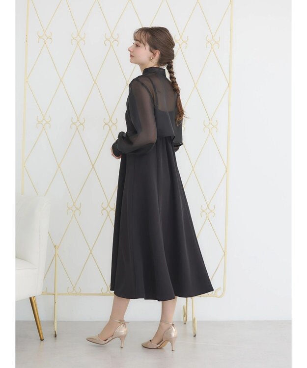 earth music&ecology ＳＥＴ２点ボレロ＋キャミワンピース Black