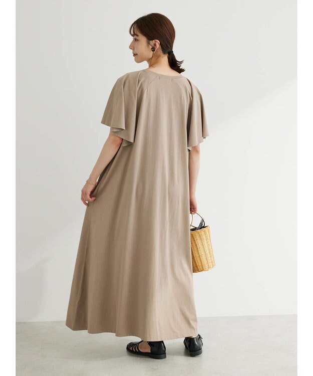 Green Parks ・ＳＵＧＡＲ　ＳＰＯＯＮ　カットアシメヘムワンピース Gray Beige