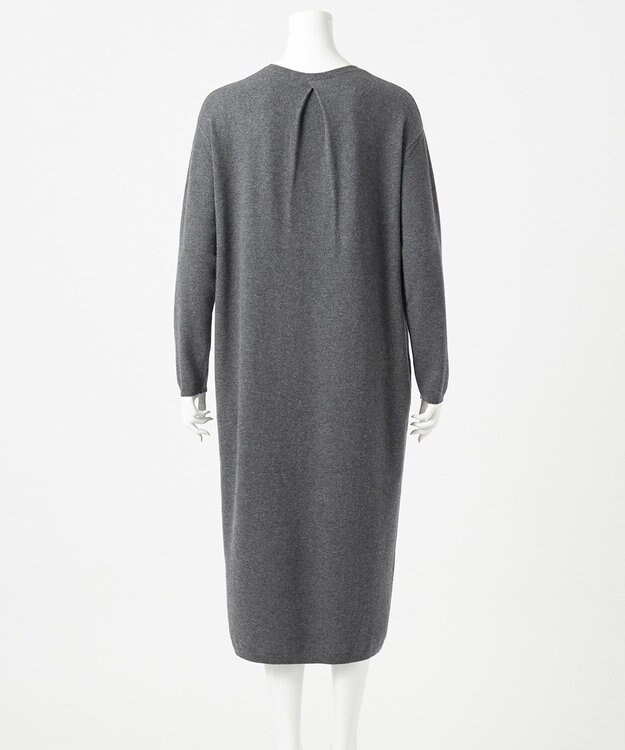23区 S 【エステータ】マーセライズドウールカシミヤ ニットワンピース グレー系