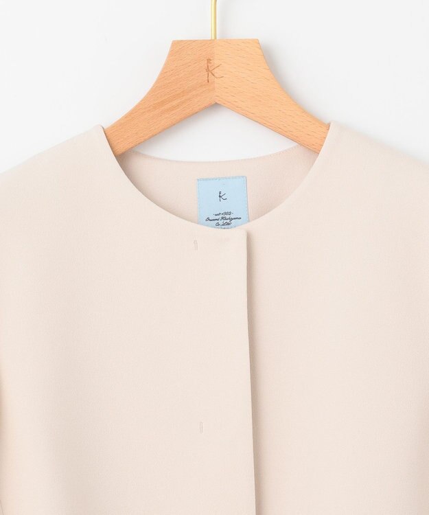 組曲 L 【KUMIKYOKU NAVY】コンフォータブルアムンゼン ノーカラージャケット サンドベージュ系