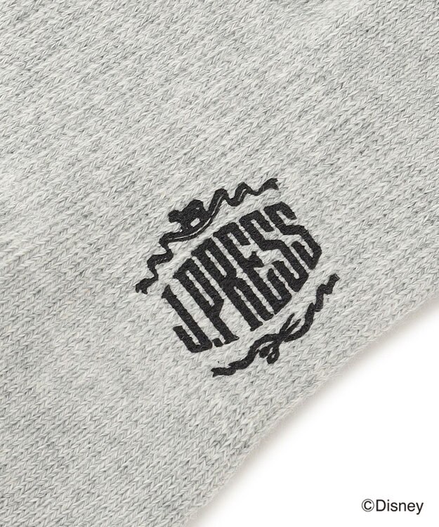 J.PRESS MEN 【DISNEY COLLECTION】ワンポイント ソックス / ミッキーマウス ライトグレー系